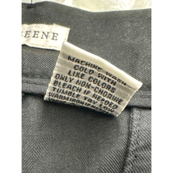 Geoffrey Beene Men Black Pleated Dressy Short Pants Size 34 - Picture 9 of 9